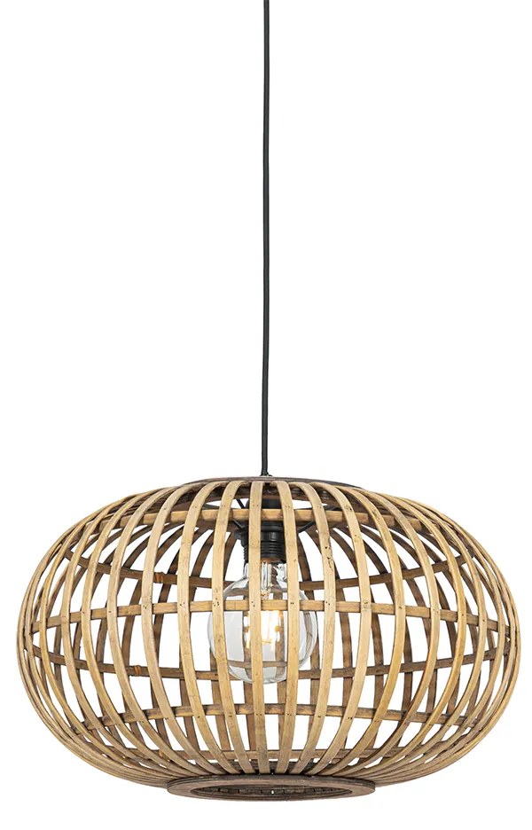 Orientalna lampa wisząca bambusowa 44 cm - Amira