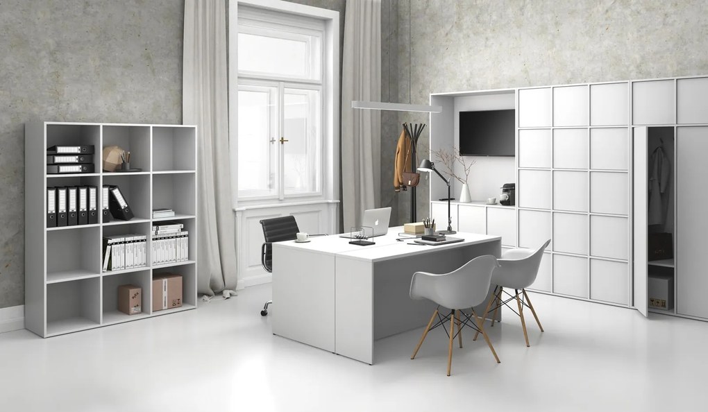 Biurko FRAME, 160x80 cm, biały