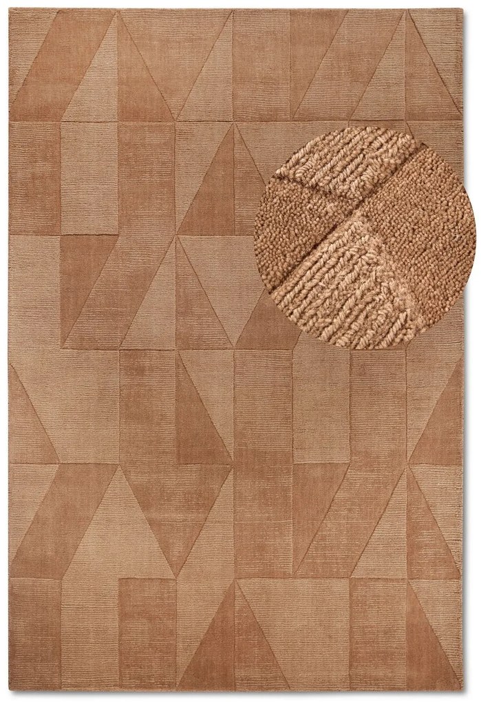 Dywan wełniany Villeroy &amp; Boch Ursule odcienie brązowego 80 cm x 150 cm