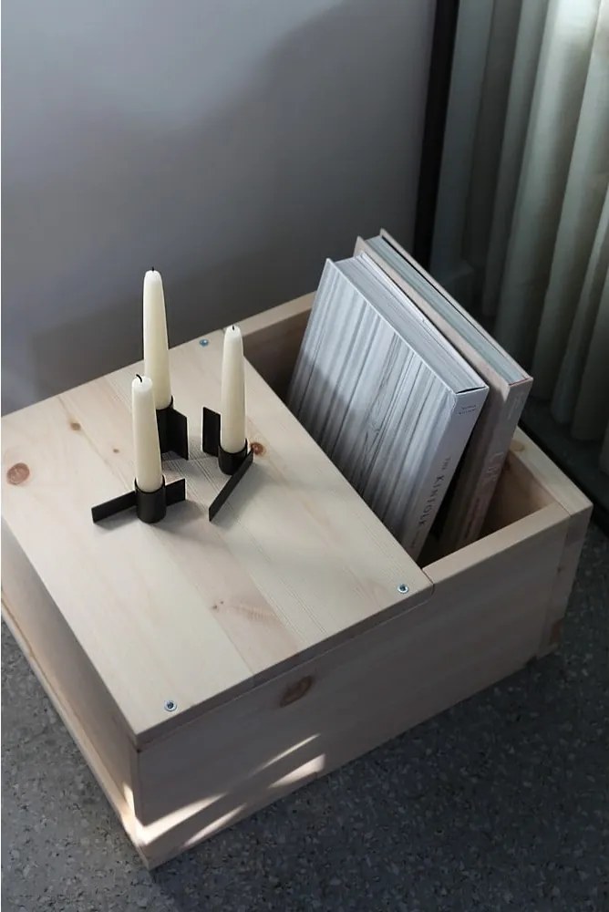 Szafka nocna z litego drewna sosnowego w naturalnym kolorze Grab It – Karup Design