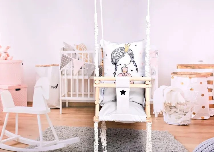 Dziecięca huśtawka dla dziewczynki 3w1 M7-C08