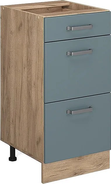 Szafka dolna do kuchni niebiesko-szary 40x46x81.6 r-line