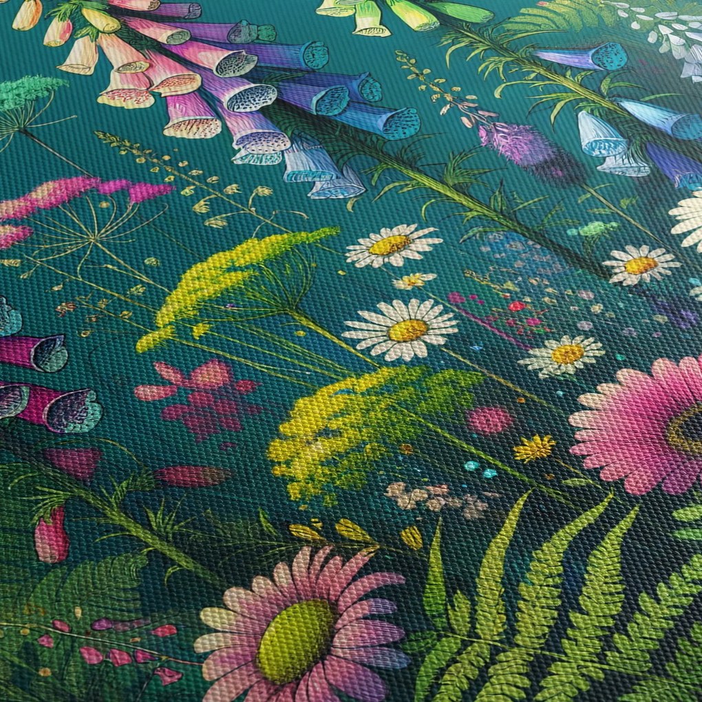 Obraz - Kwiaty łąkowe (170x50 cm)