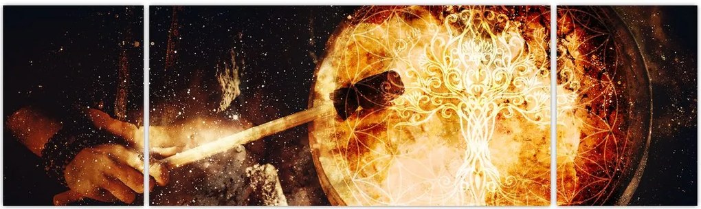 Obraz - Bęben szamański (170x50 cm)