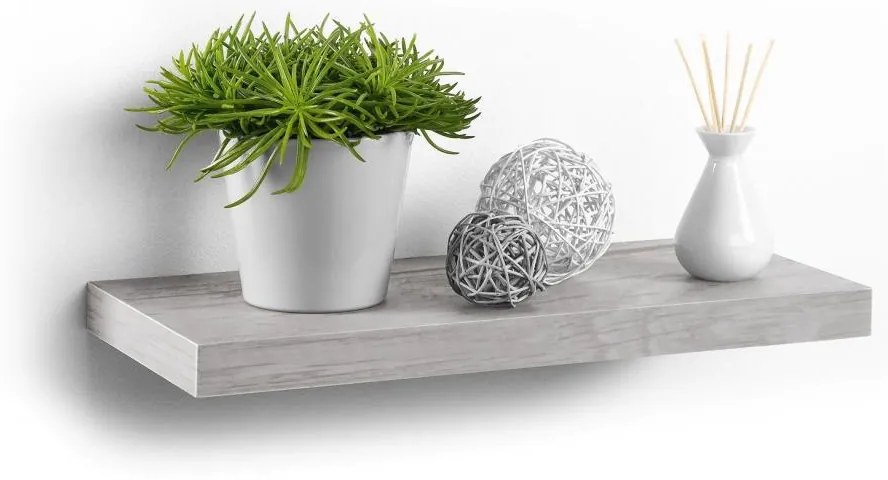 Półka wisząca na ścianę z MDF, dł. 50 cm