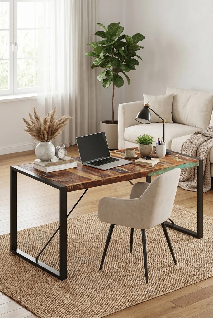 Wielokolorowy stół industrialny 70x140 G1-K57