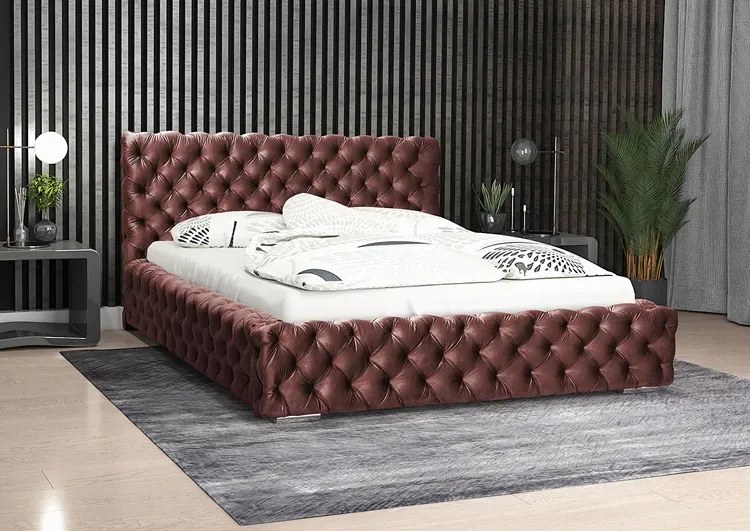 Łóżko pikowane ze schowkiem 160x200 T2-T59