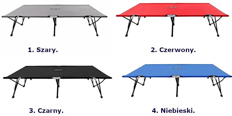 Czerwony składany leżak dwuosobowy - Imet