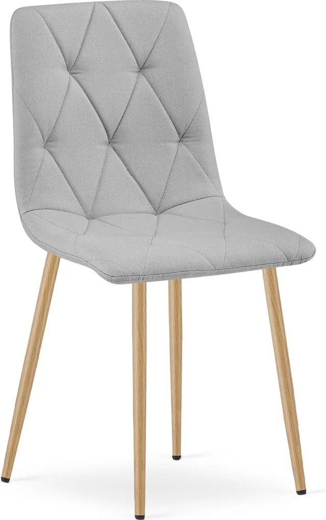 Jasnoszare krzesło do jadalni LIBRA