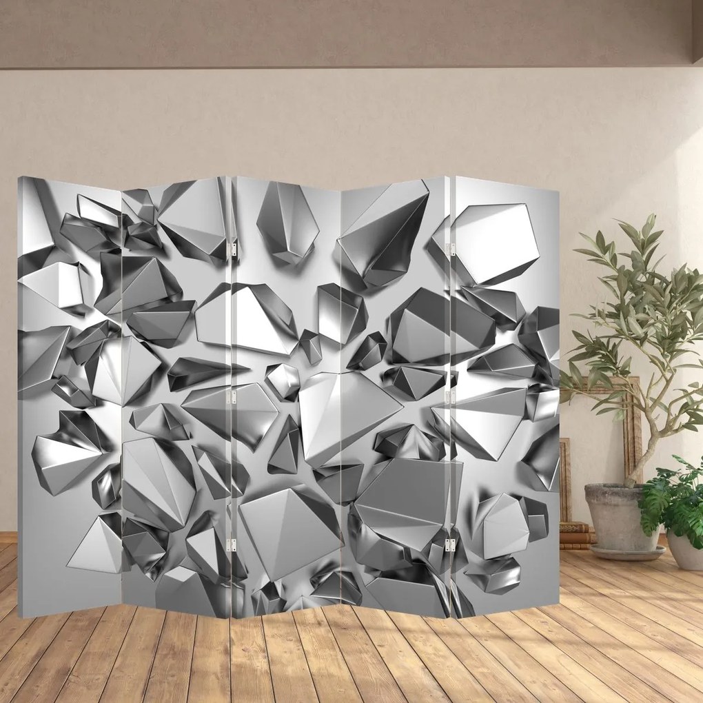 Parawan - Abstrakcja 3D (210x170 cm)