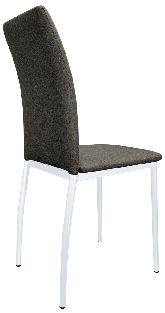 Krzesło tapicerowane ALAN stelaż biały Sawana 05