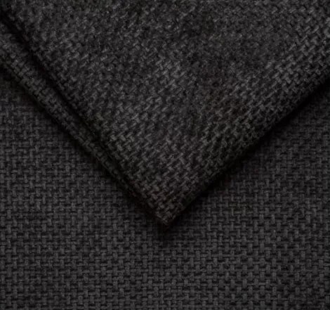 Łóżko GIULIA tapicerowane z pojemnikiem na pościel kolor Czarny WERSAL
