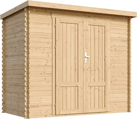 Drewniany domek ogrodowy - 2.63 m² / 142x239xH200 cm - M310F1