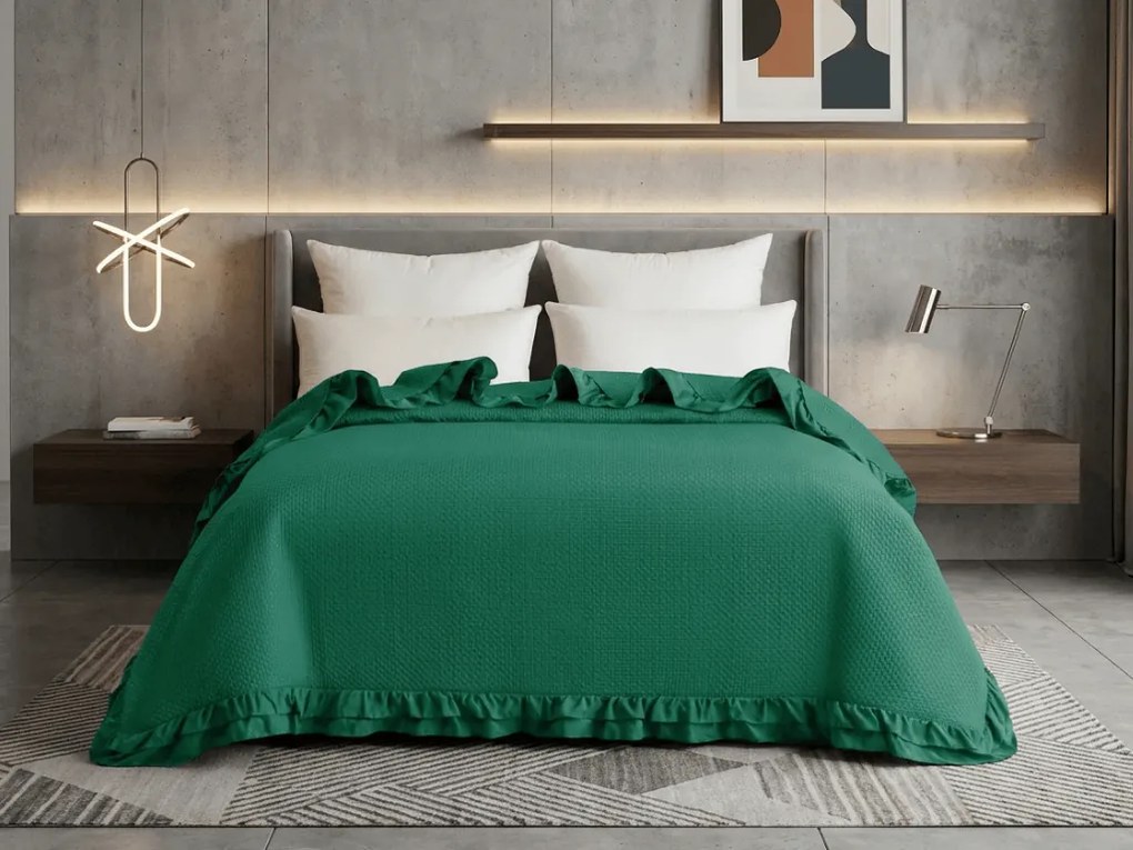 Narzuta na łóżko MONTEGO, zielona Rozmiar: 170 x 210 cm