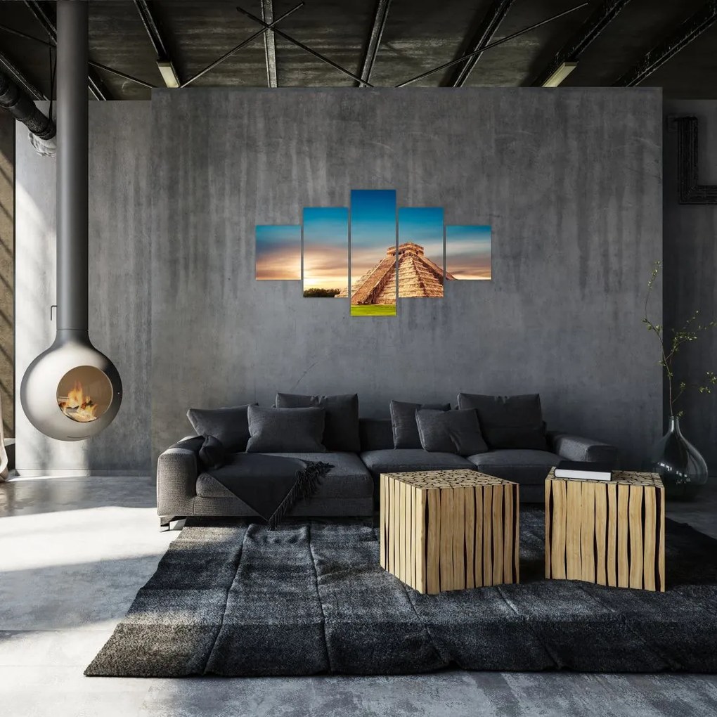 Obraz słynnego pomnika Majów (125x70 cm)