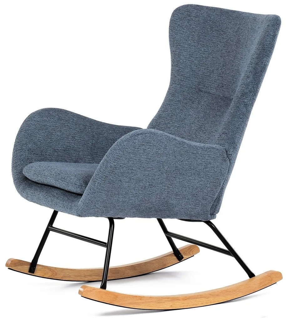 Fotel bujany BLUE2, niebieski