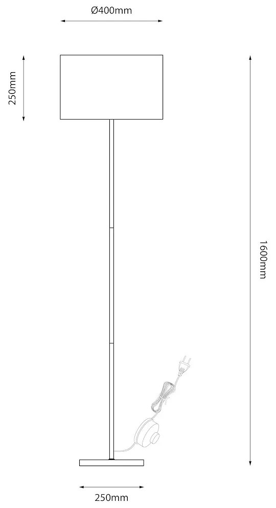Lampa stojąca podłogowa MORGAN 1xE27