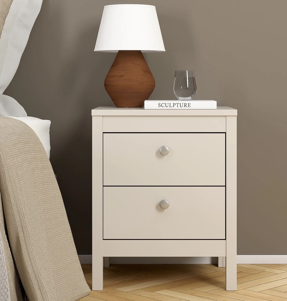 Szafka nocna z 2 szufladami Madrid, kaszmir mat