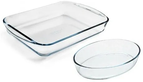 Zestaw szklanych naczyń żaroodpornych Pyrex, 2szt., 3,7 l + 2,2 l