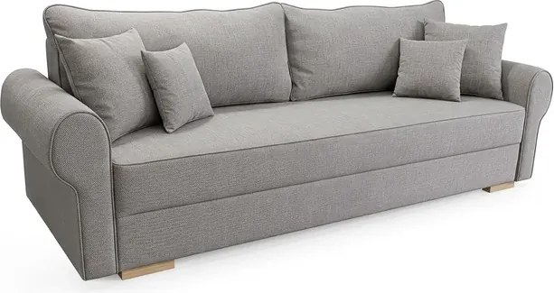 Sofa z Funkcją Spania RELON Szara Glamour