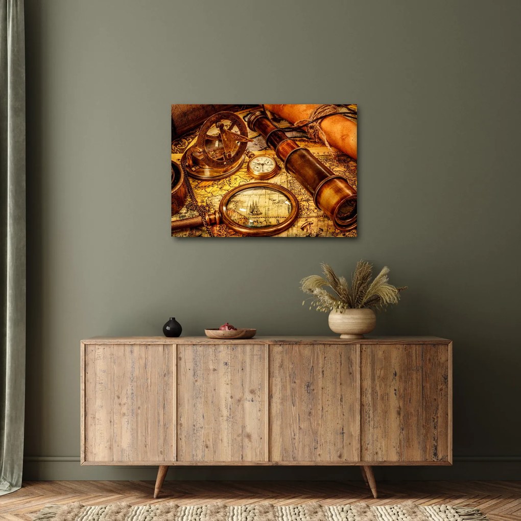 Obraz - Historyczne narzędzia marynarzy (70x50 cm)