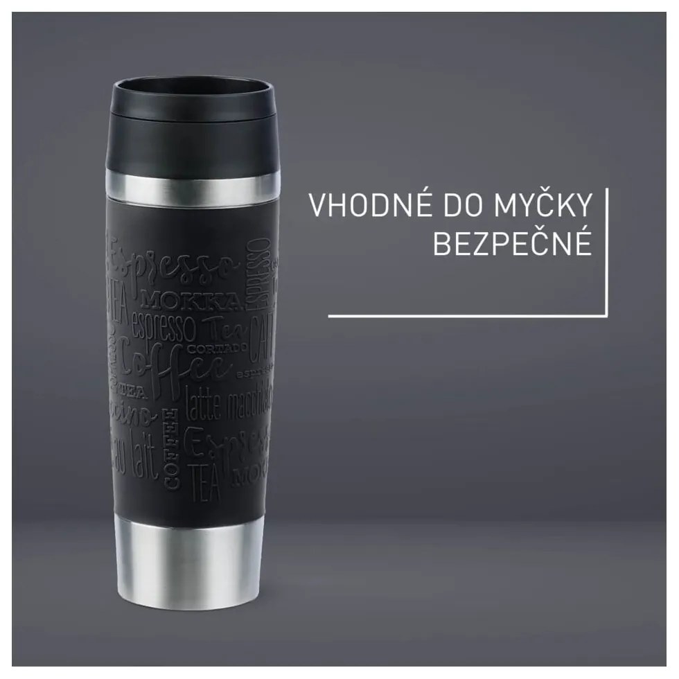 Czarny kubek podróżny 360 ml – Tefal