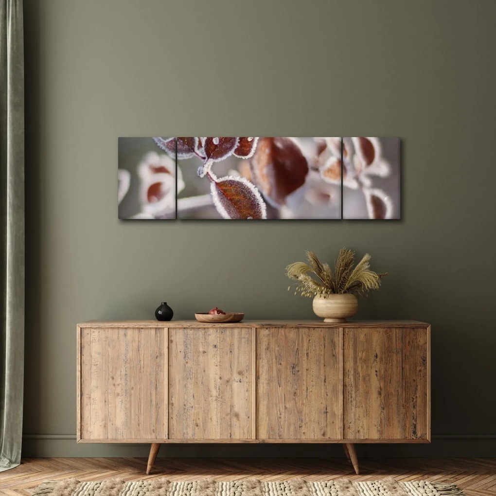 Obraz - Szczegół liści (170x50 cm)