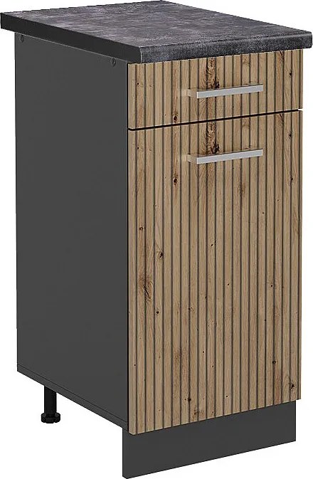 Szafka dolna do kuchni dąb rzemieślniczy 40x60x81.6 r-line