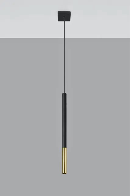 Czarno-złota pojedyncza lampa wisząca - EX719 W1-P11