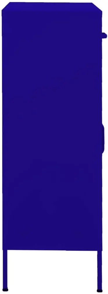 Granatowa szafka gospodarcza w stylu industrialnym H6-D23