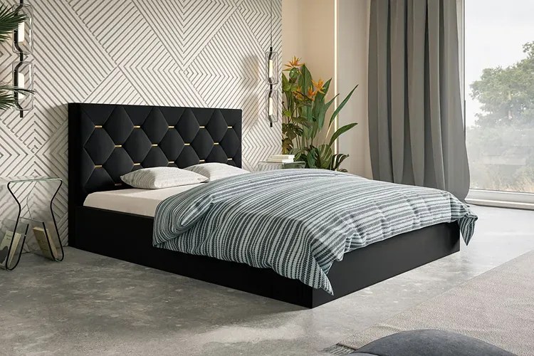 Pojedyncze łóżko z pojemnikiem 120x200 Noble 2X - 36 kolorów
