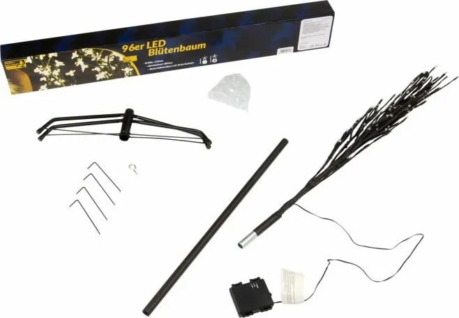 Świąteczna dekoracja - świetlne drzewko, 150 cm, 96 diod LED