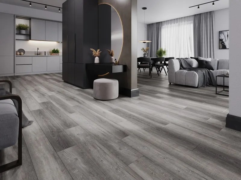 Mexen El Monte panele winylowe 1240 x 182 mm SPC 6,5 mm, podkład IXPE 1,5 mm, 4 V-Fuga, Dąb - F1011-1240-182-505-4V1-01