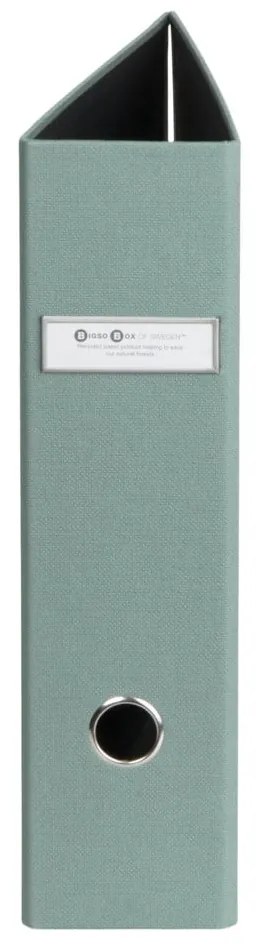 Zielony kartonowy organizer na dokumenty Archie Canvas Paper Laminate – Bigso