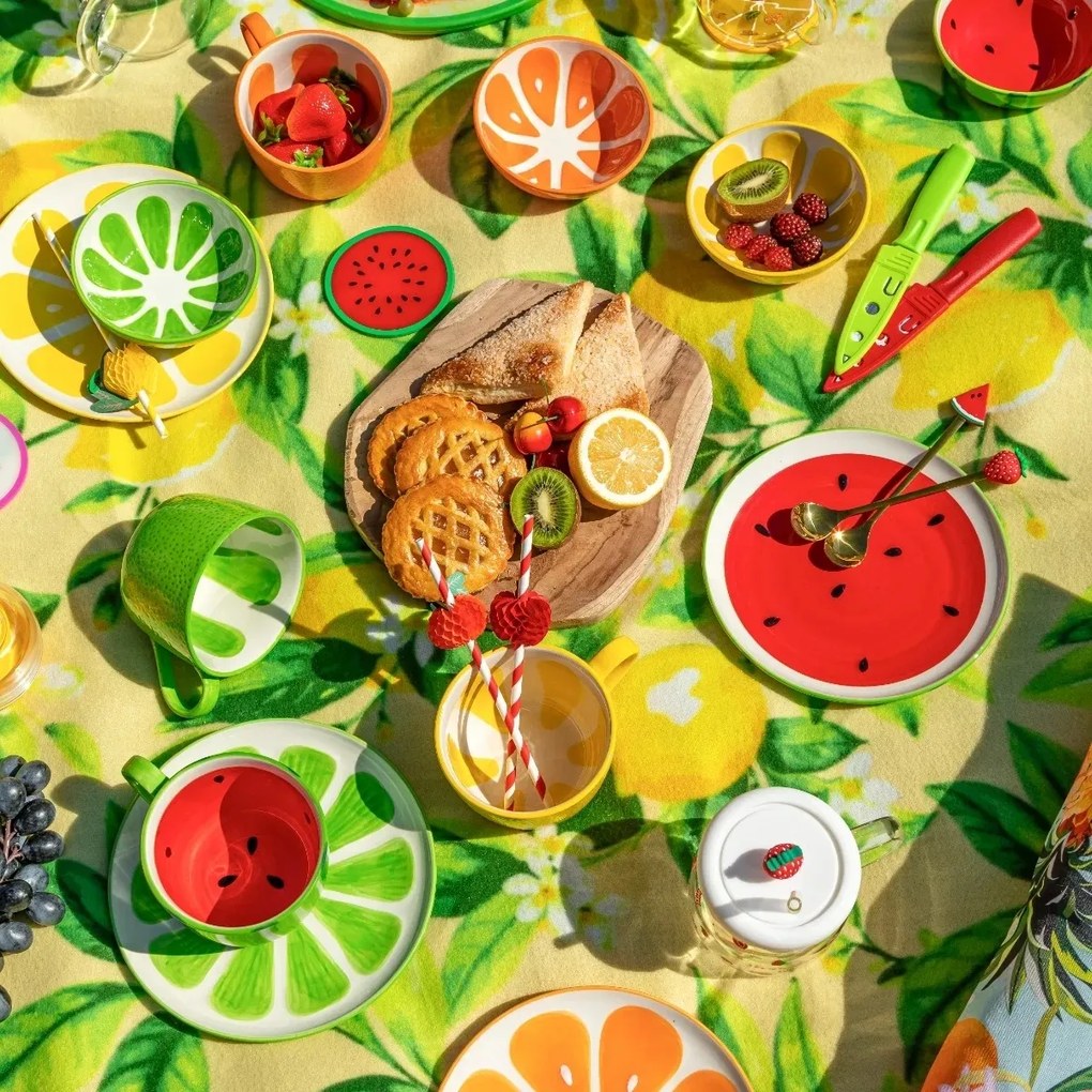 Altom Zestaw ceramicznych kubków jumbo Tropicanamelon 470 ml, 2 szt.