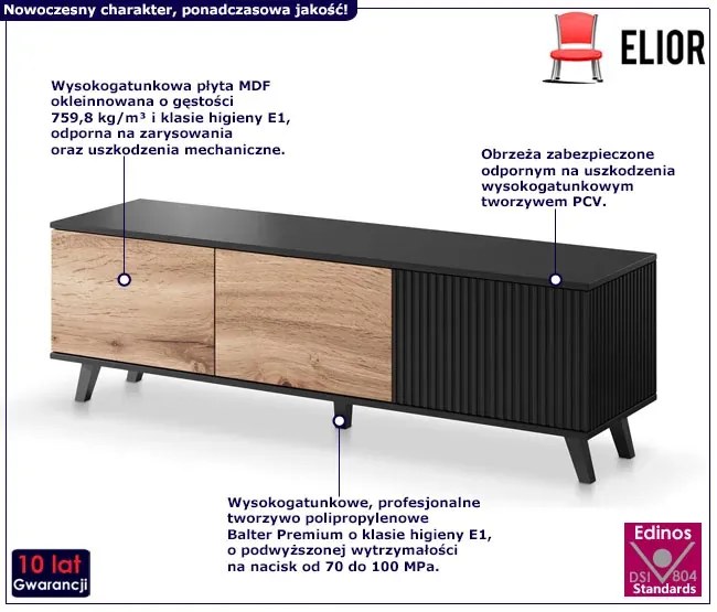 Industrialna lamelowana szafka RTV - Frezi 8X