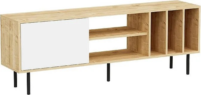 Szafka RTV HERA - dąb biały, 57x160x35