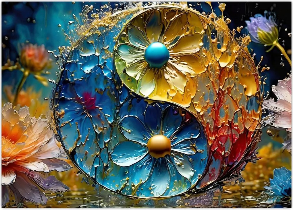 Obraz na szkle - Harmonia i równowaga (70x50 cm)
