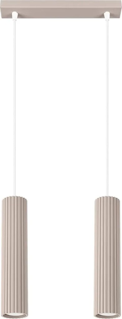 Podwójna lampa wisząca taupe  S6-L02