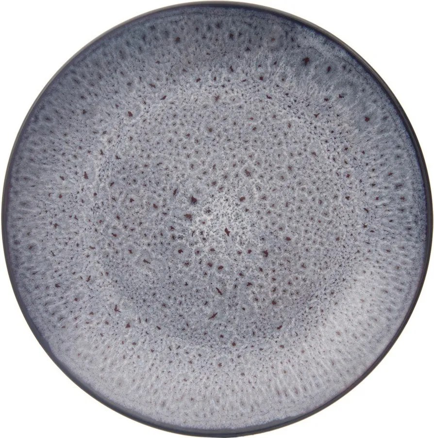 Fioletowy ceramiczny talerz deserowy ø 20,5 cm Glaze – Orion