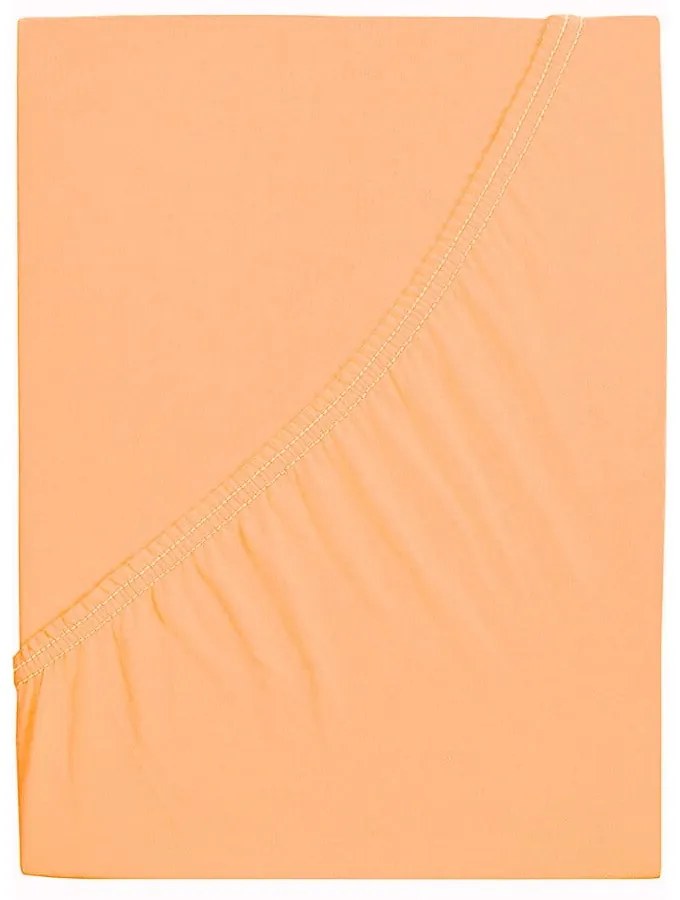Łososiowe prześcieradło z gumką 90x200 cm – B.E.S.