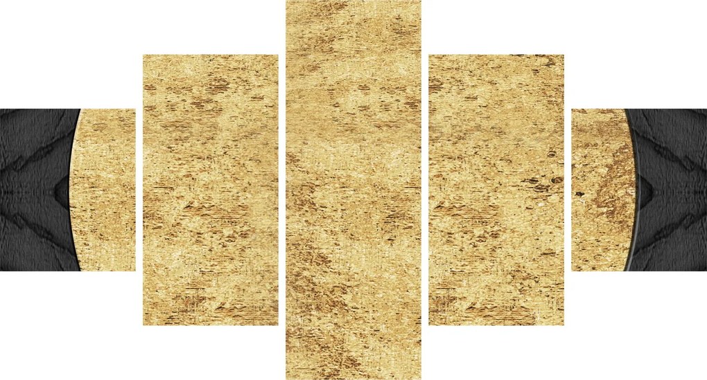 Obraz - Złota struktura N⁰2 (125x70 cm)