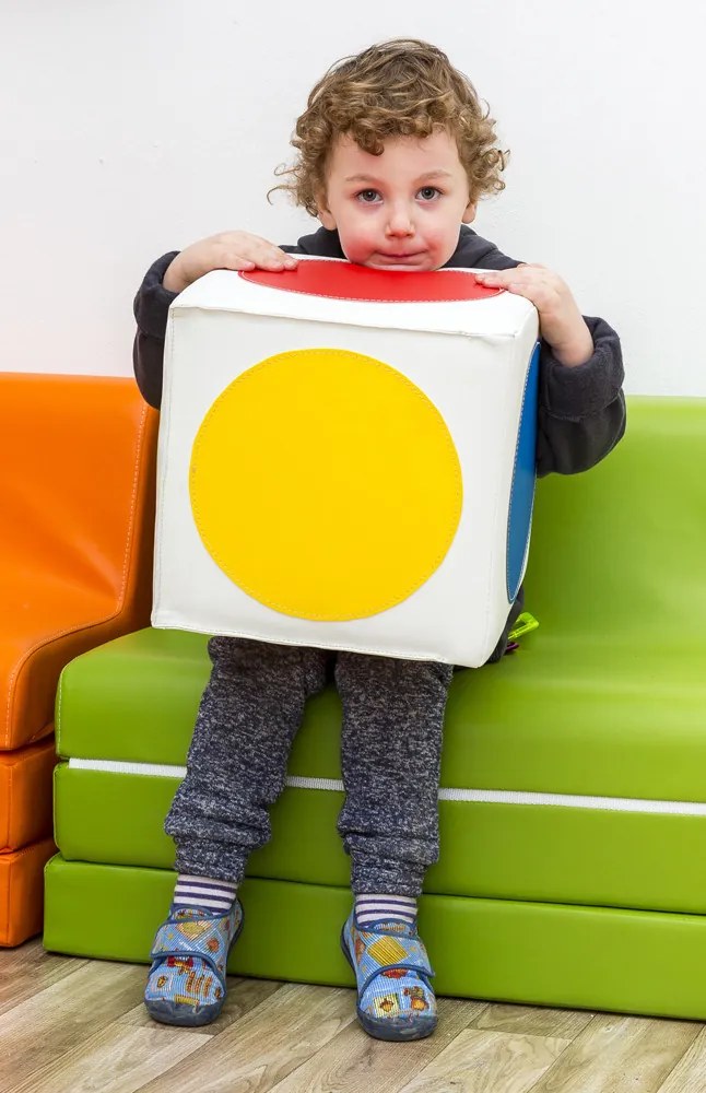 Piankowa kostka edukacyjna Rubikids, kolory