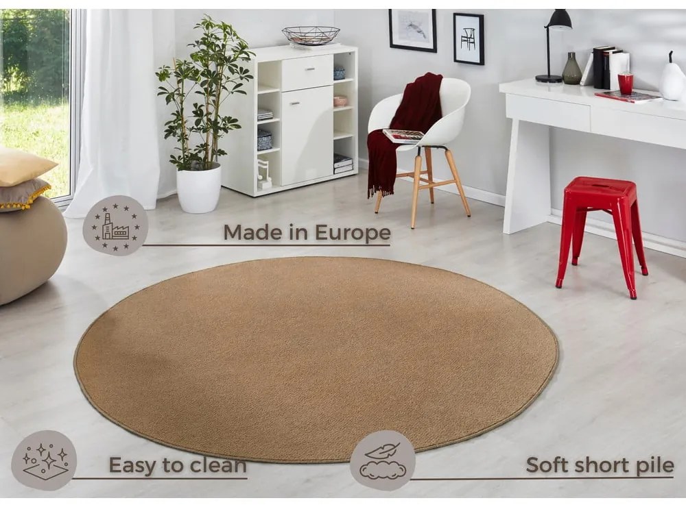 Brązowy okrągły dywan ø 200 cm Fancy – Hanse Home