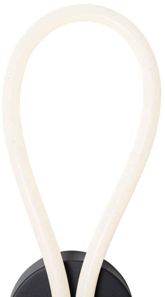 Nowoczesny Kinkiet / Lampa scienna czarny z LED z 3-stopniową regulacją - Keri Nowoczesny Oswietlenie wewnetrzne