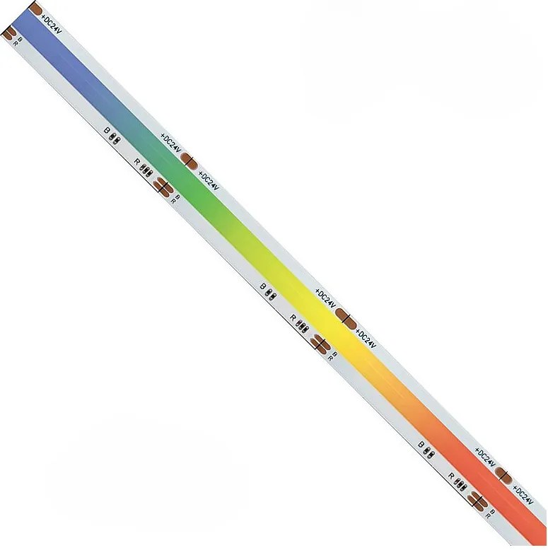 Taśma LED COB IP20 5m RGB 24V 15W/MT