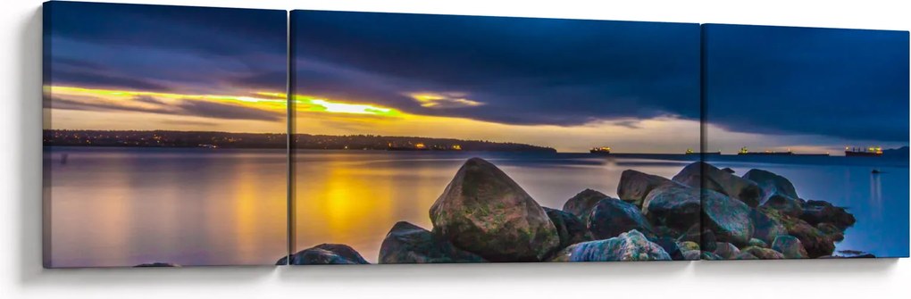 Obraz - Chmury nad wodą (170x50 cm)