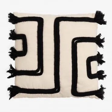 Kwadratowa Poduszka 45x45 Cm Z Bawełny Darcy Nature - Sklum