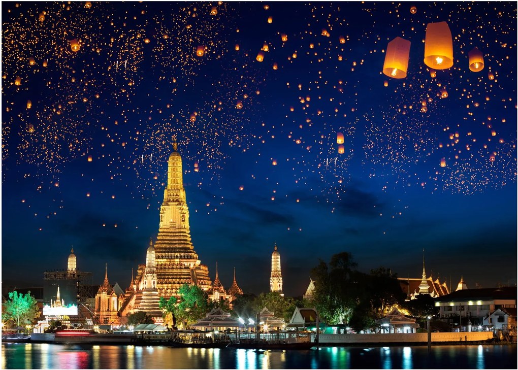 Obraz - Lampiony szczęścia, Bangkok (70x50 cm)