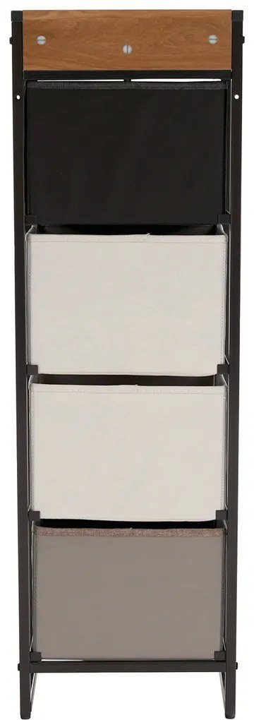 Komoda z szufladami z tkaniny HAZEL TYP 1, brązowy, L